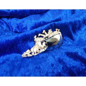 Vintage AJC Gold Tone Noah's Ark Brooch / Pin